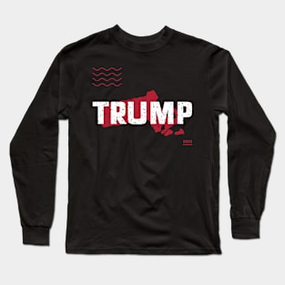 Trump Massachusetts 2020 - Red Wave, Red State Long Sleeve T-Shirt